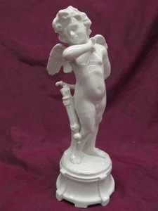 Antigua figura Capodimonte Italia Richard Ginori porcelana querubín cupido 8,25" - Imagen 1 de 7