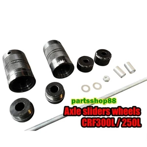 Eje Deslizante Ruedas Traseras Para Honda CRF300L / 250L Moto Acrobacias Parte Negro - Imagen 1 de 6