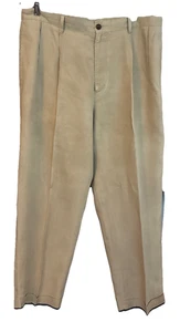 Nautica Rigger Classic Fit 100% Linen Pant Mens 36x29 Pleated Cuffs Lightweight - Picture 1 of 7