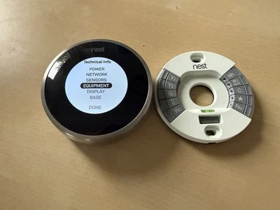 Google Nest 2da Generación Termostato de Aprendizaje Programable y Placa de Cableado Base Foto 1 de 4