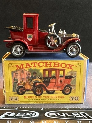 Vintage Matchbox Models of Yesterday Y 11 1912 Packard Landaulet Mint with Box - Image 1 of 4
