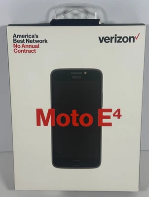 Motorola Moto E4 Go - 16GB - Black Verizon Single Sim 4G LTE No Contract NEW - Image 1 of 4