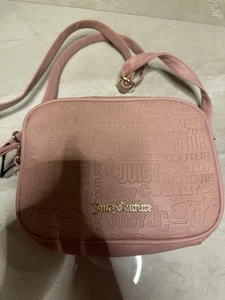 Juicy Couture Pink Crossbody Bag Purse Embossed Logo Zipper Brand New - Picture 1 of 5