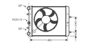 RADIATORE SEDILE COMPATIBILE CON SKODA FABIA/Roomster - Imagen 1 de 1