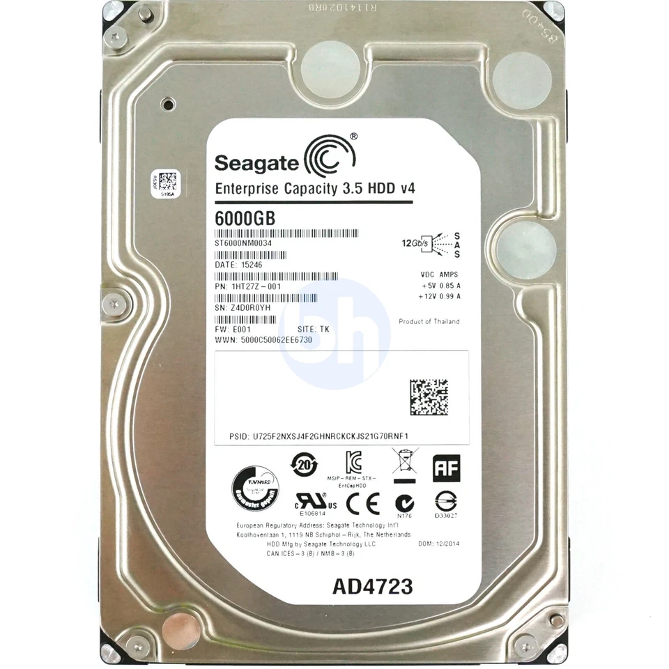 Seagate 5.9TB Internal 7200RPM 3.5" (ST6000NM0034) HDD - Image 1 of 1