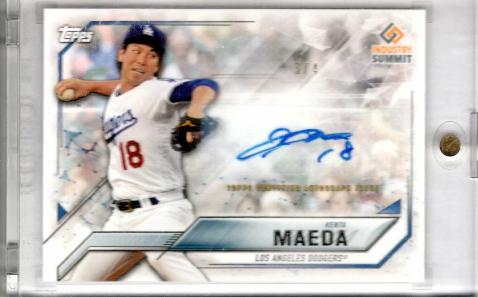 Autógrafo Topps Industry Summit 2017 automático Kenta Maeda Dodgers 3/4 Las Vegas raro Foto 1 de 1