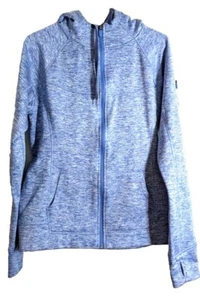 Pony Women's Blue Full-Zip Hooded Jacket chest 42 in, length 26 in - Picture 1 of 7