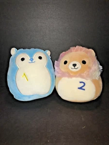 Squishmallow Count With Me Ardilla y León #1 y #2 Exclusivo de Aldi 4.5" - Imagen 1 de 5