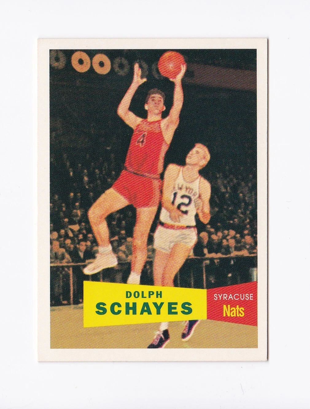 1996 Topps Stars Reprints #41 Dolph Schayes NYU Philadelphia 76ers
