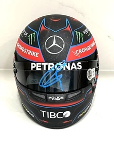 George Russell Signed Mercedes 1:2 Mini Helmet F1 Driver Formula 1 Beckett 1 - Picture 1 of 3