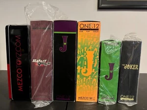 Mezco One:12 Collective The Joker Deluxe Edition & Harley Quinn Figures Lot of 7 - Picture 1 of 24