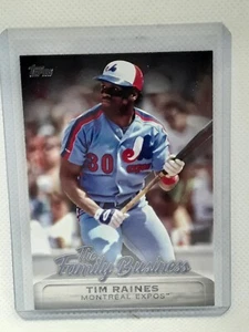 Tim Raines 2019 Topps Update Baseball - Family Business - Montreal Expos - Picture 1 of 2