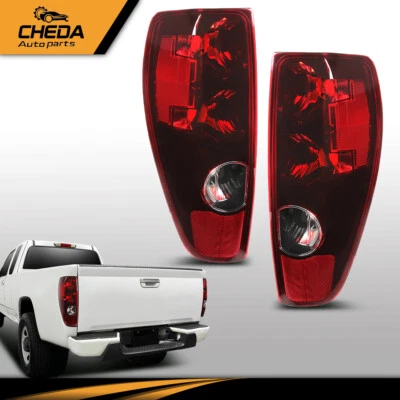 Fit For Chevy Colorado/gmc Canyon 2004-2012 Red Clear Rear Brake Tail Lights - Image 1 of 4