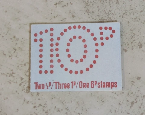 10p British Royal Mail Stamp Book Unused Mint Cover