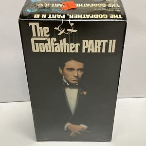 The Godfather Part II (VHS, 1986, 2-Tape Set) Sealed & Watermark New In Wrap