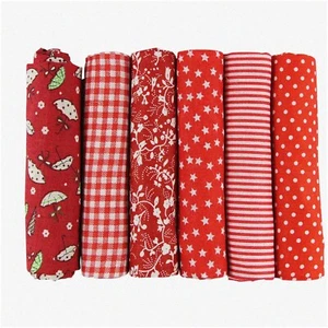 QuiltCraft: 6pcs DIY Handmade Patchwork Cotton Fabric - Vib - Picture 1 of 7