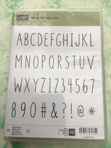 New used Stampin' Up! 42 Skinny Mini Alphabet Photopolymer Clear stamp set133665 - Picture 1 of 2