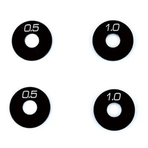 ReveD Aluminum Wheel Hub Spacer Set Black for 1/10 RDX RWD On-Road DRI #D1-011S - Picture 1 of 2