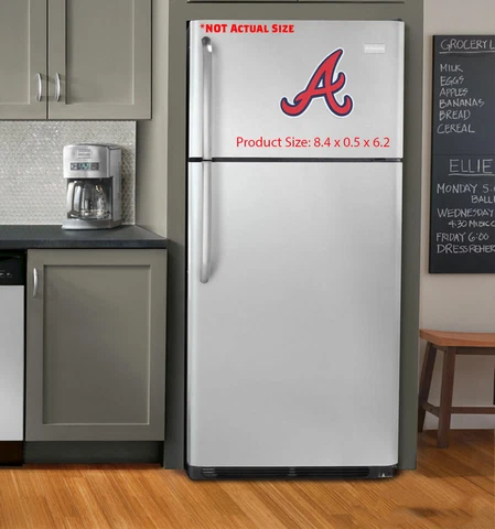 New MLB Atlanta Braves 3-D Foam Magnet Home Office Bar Décor - Made in USA Cover
