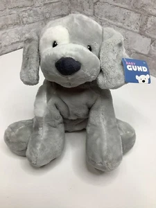 Gund Cachorro Valiente Gris Blanco Perro Peluche Animal Bebé Juguete Nuevo con Etiquetas Raro Difícil de Encontrar 12” - Imagen 1 de 9