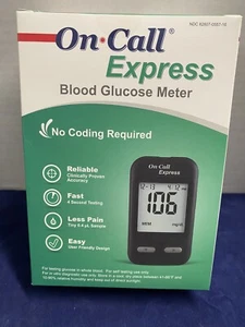 Medidor de prueba de diabetes glucosa en sangre Acon On Call Express - NDC 82607-0557-16 - Imagen 1 de 9