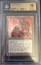 Yotian Soldier - BGS 10 - PRISTINE - Antiquities - MTG - Legacy Pop 1/2