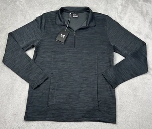 Under Armour Golf Men's Small Fleece 1/4 Zip Shirt Academy Heather Pullover - Picture 1 of 10