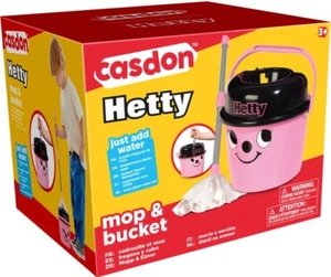 Casdon Little Helper Hetty Branded Mop Bucket Cleaning Toy With Loop Handle Pink - Picture 1 of 6
