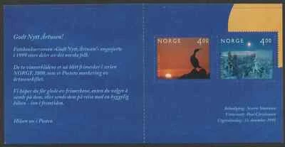 Norway 1999 New Millennium 2000 Self-Adhesive Stamp Booklet Bird Nature - Image 1 of 4