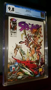 1993 Image Comics Spawn #9 CGC 9.8 weiße Seiten 1. App Medieval Spawn & Angela  - Bild 1 von 7