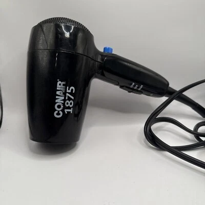 Salón Serie 1875 vatios Mango Plegable World Travel Secador de Pelo 2 Calor Negro Pro Foto 1 de 4