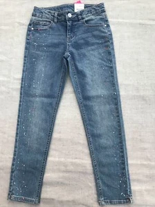 Girls Crop total girl size 10 Adjustable Waist Blue Denim From JCPenney NWT - Picture 1 of 6