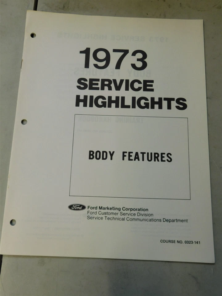 Ford Mustang Torino Thunderbird LTD 1973 carrocería Maverick características manual de taller nuevo Foto 1 de 1