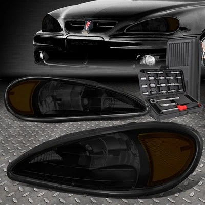 PARA 99-05 PONTIAC GRAND AM CARCASA TINTADA ÁMBAR FAROS ESQUINEROS LÁMPARAS + JUEGO DE HERRAMIENTAS Foto 1 de 4