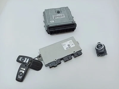 BMW 5 GT F07 2011 Diesel 3.0 Engine ECU kit and lock set 0281017963 8515073 - Image 1 of 4