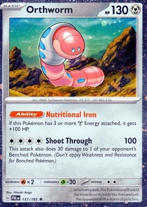 "Orthworm" Costco Holo Paldea Evolved #151/193 Cosmos Holo TCG. NM-M! - Bild 1 von 2