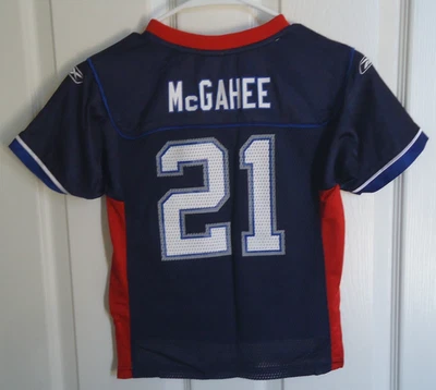 Buffalo Bills 复古 Reebok Willis McGahee 21 NFL 现场球衣 青少年 M SML — 第 1/4 张图片