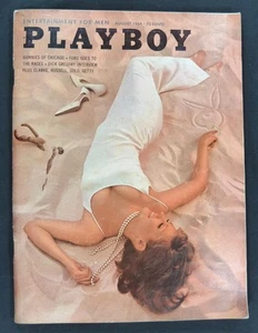 Vintage Playboy Magazine August 1964 Complete & Intact - Picture 1 of 1