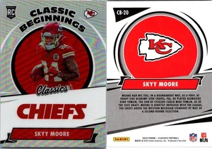 Panini Classics 2022 - Classic Beginnings Skyy Moore #CB-20 plateado (RC) - Imagen 1 de 1