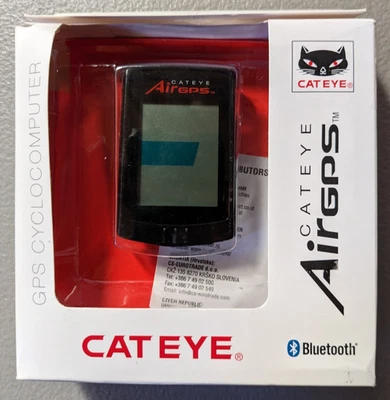 CatEye Air GPS Cycling Smart Bike Computer Bluetooth USB Rechargable IPX7 Black - Image 1 of 3