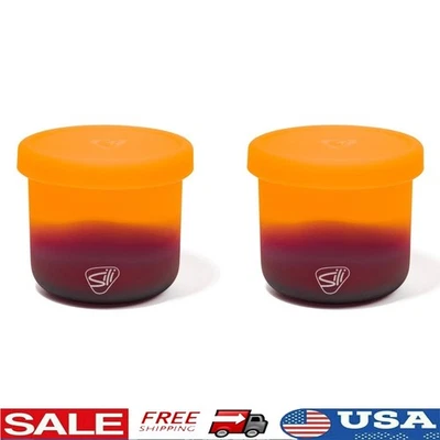 Juego de cuencos con tapa de silicona duradera irrompible seguro para alimentos viaje camping preparación de comidas Foto 1 de 4