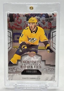 Carta Dante Fabbro 2019-20 Upper Deck Ice SQUISITA ROOKIE #R18 /399 PREDATORI - Foto 1 di 2