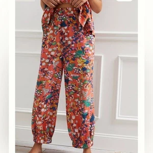 Anthropologie floral retro boho Iris Harem Pants size XS - Picture 1 of 8