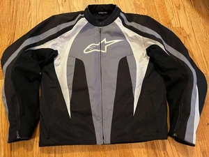 Alpinestars Motorcycle T-Stunt Armored Jacket Size Men's XL Black Grey White - Picture 1 of 24