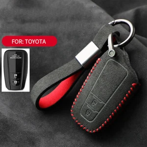 Custodia protettiva telecomando portachiavi completamente scamosciata per Toyota C - Foto 1 di 9
