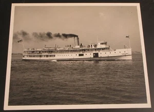VINTAGE CHAUNCEY M. DEPEW STEAMER SHIP PHOTOPRAPH HUDSON RIVER DAY LINE NEW YORK - Picture 1 of 2