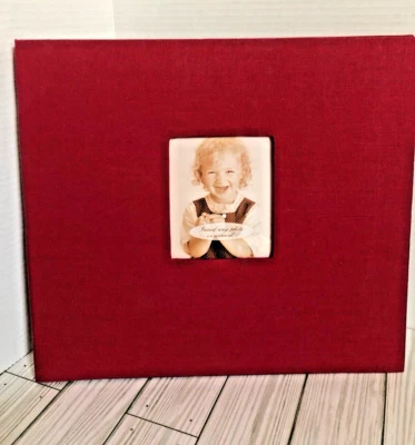 Capa de pano livro Pioneer álbum pós encadernado 12"X12"-vermelha - Imagem 1 de 4