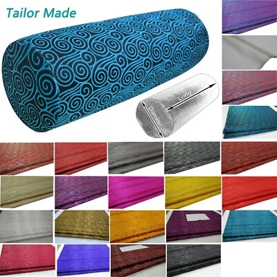 Bolster Cover*Flying Cloud Wave Brocade Neck Roll Long Tube Yoga Pillow Case*BD2 - Image 1 of 4