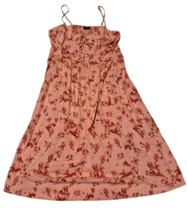 New Look Summer Dress Salmon Ladies 98cm Long Size 18 UK 46 EU Pre Loved - Picture 1 of 9
