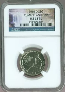 2016-D Cumberland Gap Quarter NGC MS68 PL Quality - Picture 1 of 2